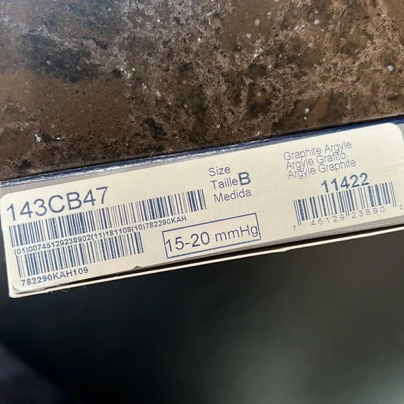 COPY - Sigvaris graduated compression sock gray graphite m - Picture 4 of 4